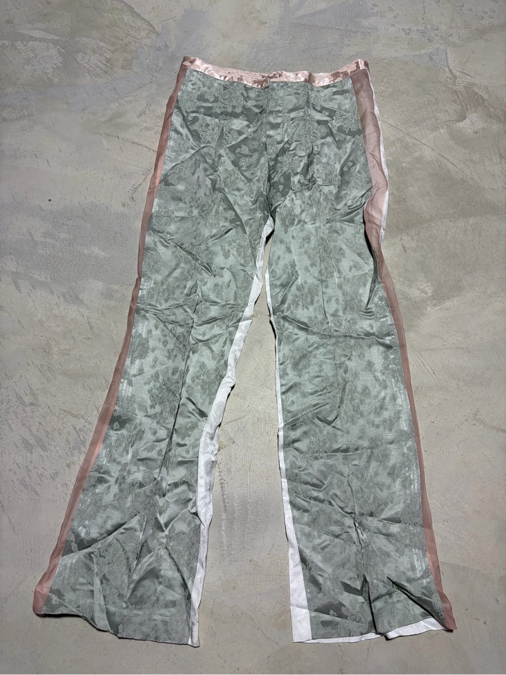 Zara jacquard trousers NWT collection 15 s/s 2024 large MSRP$139